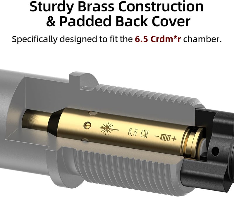 EZshoot Bore Sight Laser 9mm/ 223 5.56mm/ 30-06/25-06/270 /300BLK 7.62x35mm/ 6.5CM/ 12 Gauge Cal Red Laser Boresighter with Extra Batteries - Image 5